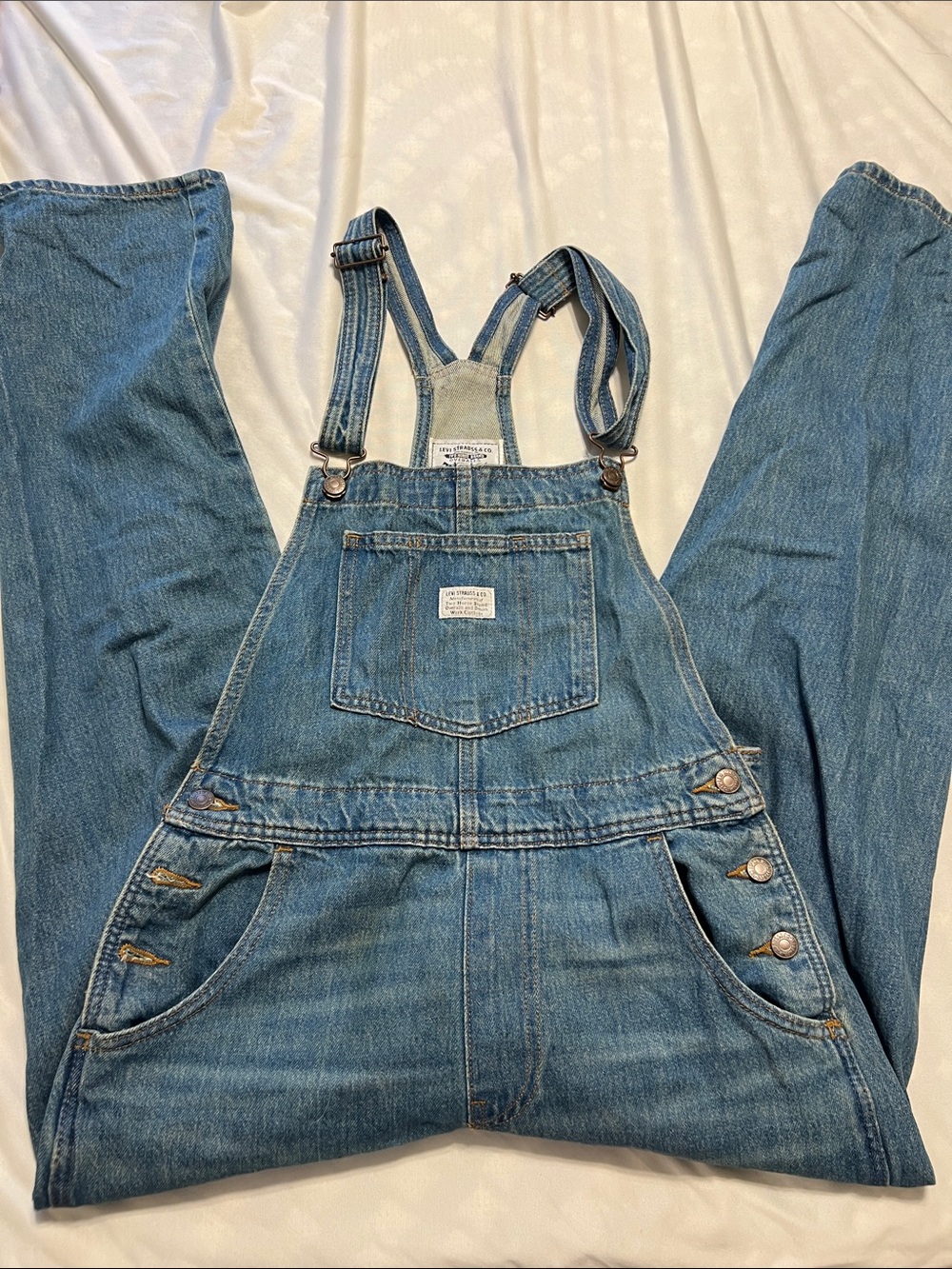 Levi's Light Blue Denim Overalls for Women